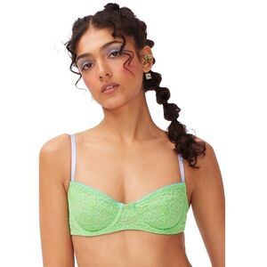 Parade Lace Balconette Bra Medium Green Estilo‎ PR118W Spring Bouquet New